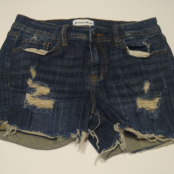 Studio Blue Size 26 Distressed Shorts. - Picture 1 of 2